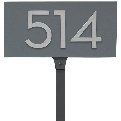 Floating 1-Line Lawn Address Sign