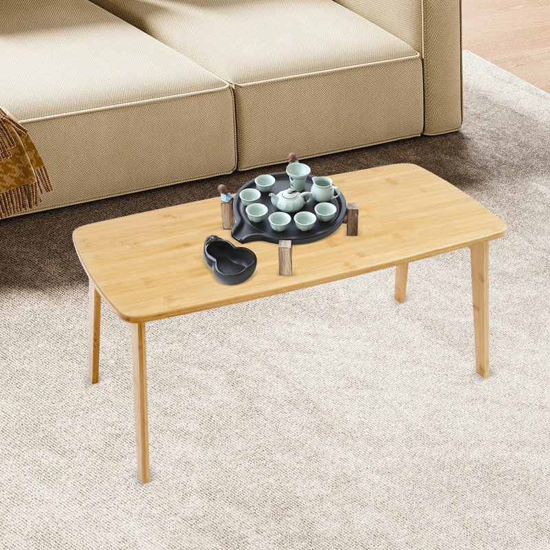 Table basse pliante, table basse pliable, table basse portable pour s'asseoir sur le sol (31,5 x 15,75 x 13,78 po)