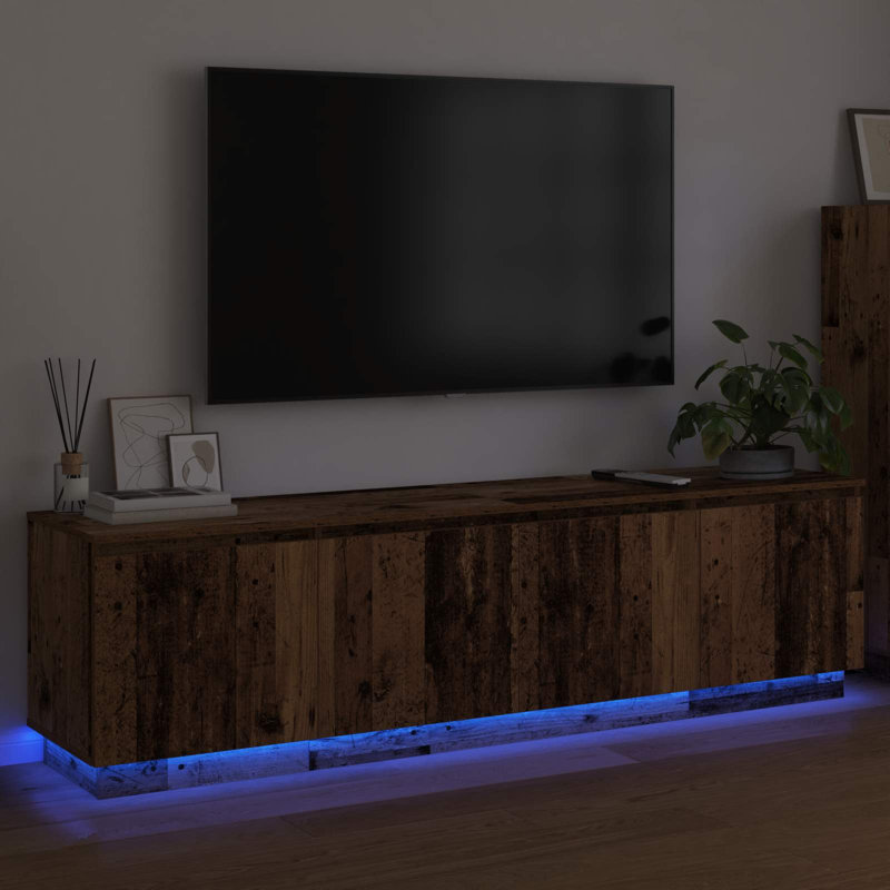 Unfinished TV Stand for TVs up to 78" with Fireplace Included