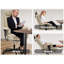 Chaise de bureau beige de haute qualité avec des caractéristiques ergonomiques, un double rembourrage à ressorts et une capacité de charge de 200 kg pour les grands utilisateurs-1189048482