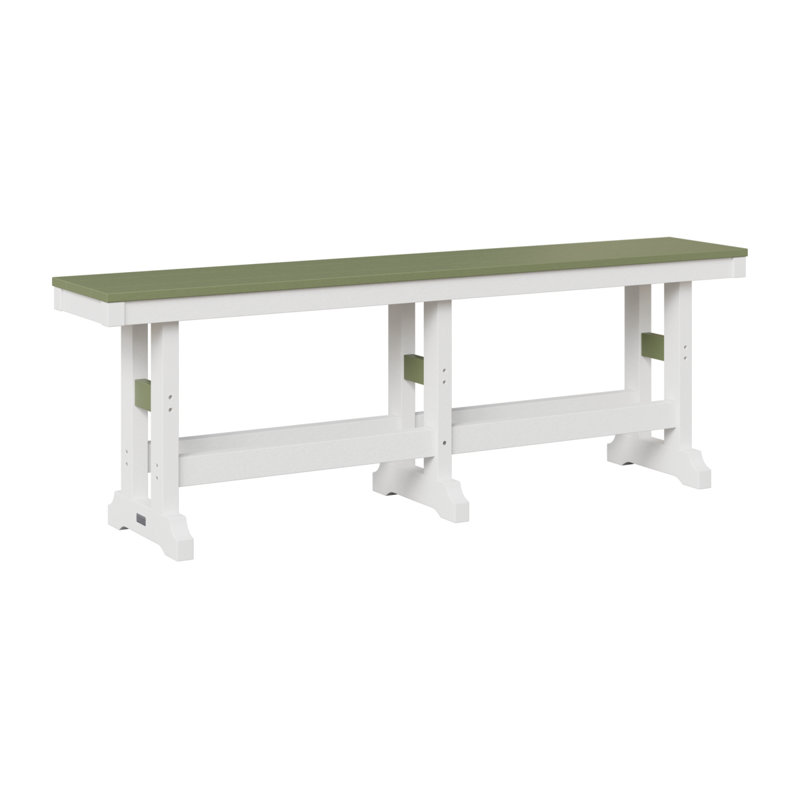 Banc de jardin 66 po Berlin Gardens, H 18 po x l 12,5 po x P 66 po, Sage/White