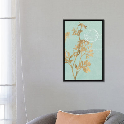 « golden leaves i », impression sur toile
