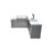 Mont Alpi MAi805-D90KEGFC 44-inch 6-Burner 115000 BTU 90 Degree Corner Deluxe Stainless Steel Gas Outdoor Kitchen Barbecue Island Grill with 3 Beer Tap Keg Dispenser + Wine Cooler Lockable Refrigerator