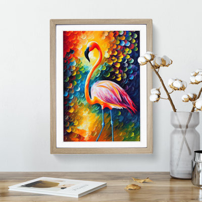 Flamingo Portrait No.1 - Framed Print