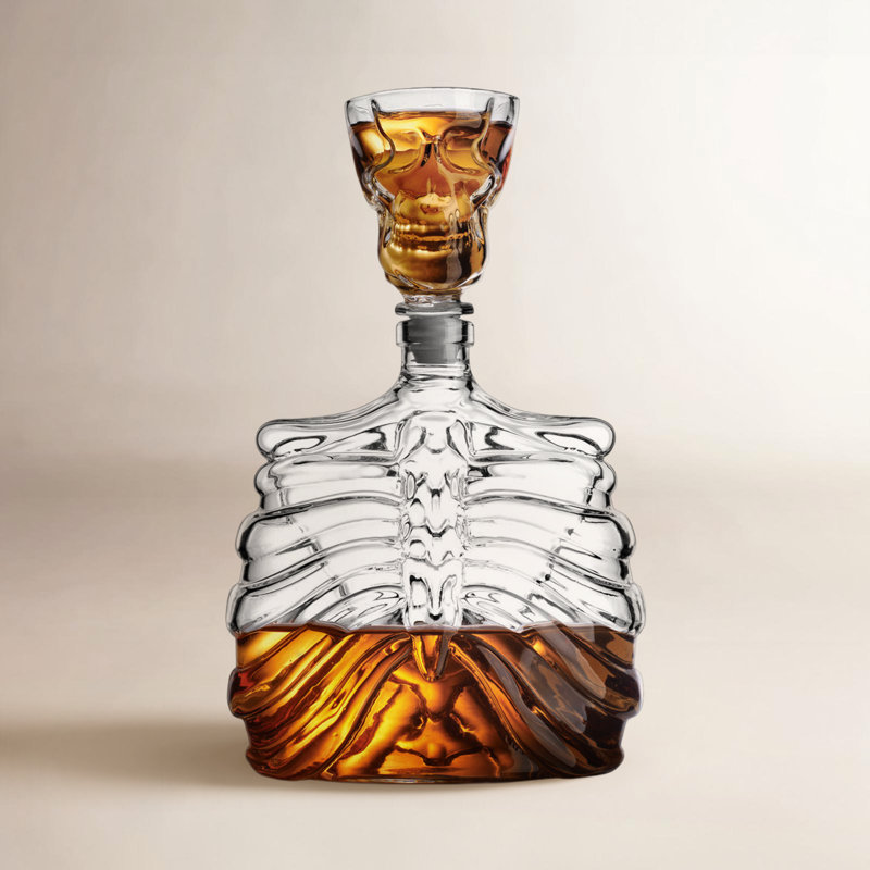 Décanteur squelette avec verre à liqueur