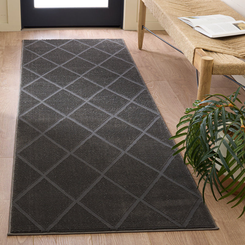 Ilyess Performance Geometric Rug, Runner 2'3" x 8'