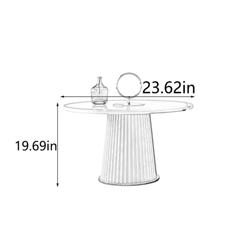 Table de thé crème