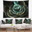 Tapisserie d'art numérique vert floral-28488224