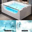 Baignoire de massage en acrylique pour deux personnes avec contrôle de thermostat et fonction cascade - Conception de spa moderne pour la détente