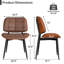 PU Leather Upholstered Dining Chairs With Stitched Detailing And Soft Padding - Perfect Side Chairs For Dining Rooms, Kitchens, And Living Rooms-1412744820