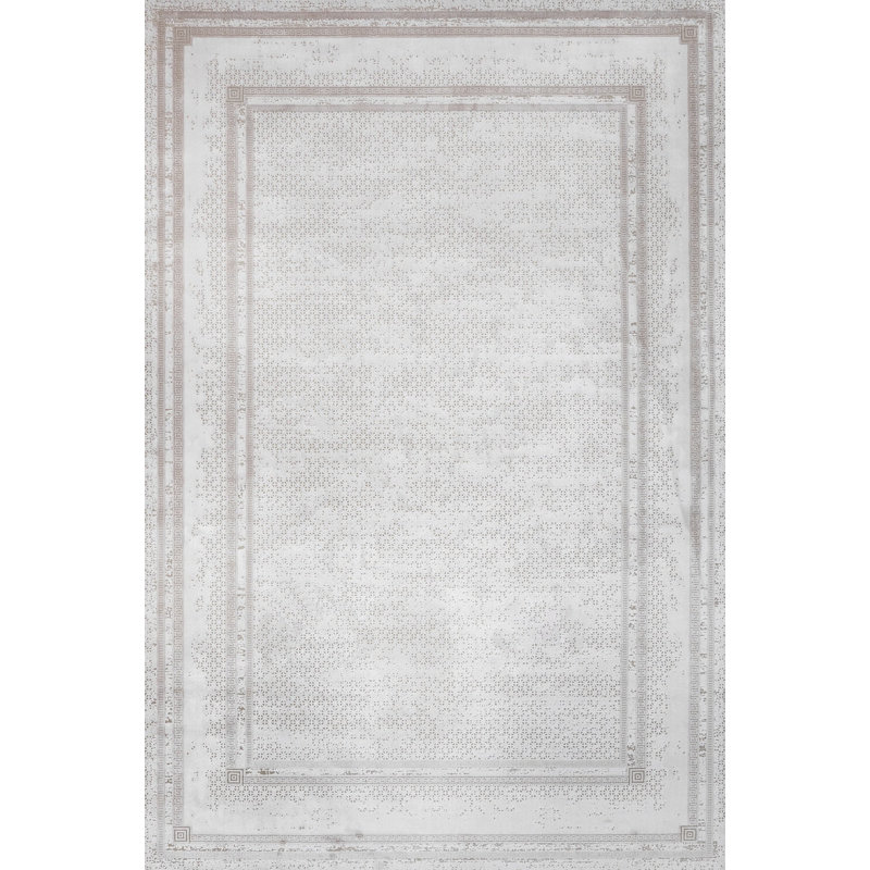 Tapis gris lavable à la machine antidérapant à imprimé numérique gris