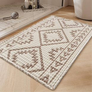 Waffle Bathmat 24"x36"-Super Absorbent Bathroom Mat