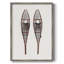 Vintage Snowshoes Framed Print - Solid Wood-774414097