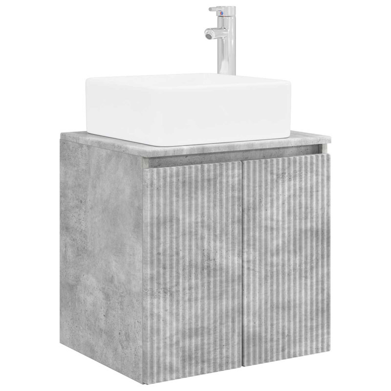 495 mm Bathroom Vanity, Concrete Grey