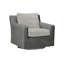 Rustic Swivel Patio Chair with Cushions-1006087965-1006092680-1006092688