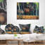 Wandering Deer in Forest - Coussin décoratif imprimé animal-29863895-29863897