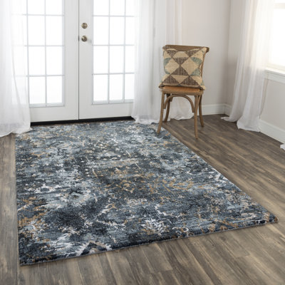 Tapis tissé à la main 100% polyester recyclé hybride
