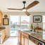 52'' Walnut Ceiling Fan with LED Lights with Remote App Control-88202008-88202009