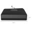 330 lb Base de parasol robuste 84d-110v02, roue de levage, repose-pieds réglables, base croisée, noir, lieu de vacances extérieur lb, remplissable, détente