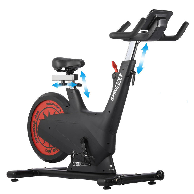 Vélo d'exercice arrière magnétique avec support pour téléphone et siège confortable pour la maison