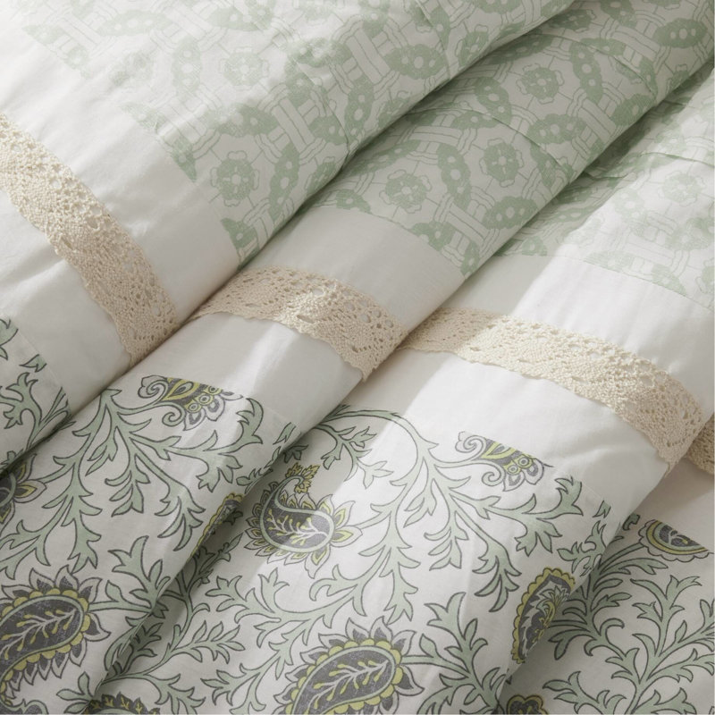 Édredon toutes saisons 9 pour grand lit, texture lisse en coton avec attrait intemporel