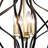 Avers 17.3" W 4-Light Wrought Iron Geometric Chandelier-2055892142