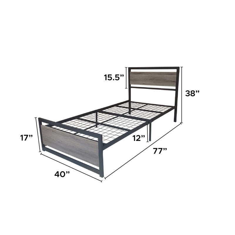 Lit plateforme 39 po, Simple
