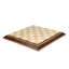 Handmade Mahogany/Beige/Ivory Chess Board Game