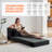 Boneless Folding Sofa Bed - Convertible Sleeper Chair with Pillow, Folding Chair Bed, Foam Floor Mattress, Futon Couch, Lazy Sofa for Living Room/Dorm/Guest Room/Home Office,Single,Gray