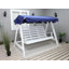 Youngs 3 Person Pine Porch Swing with Canopy-1678940618-1678940629