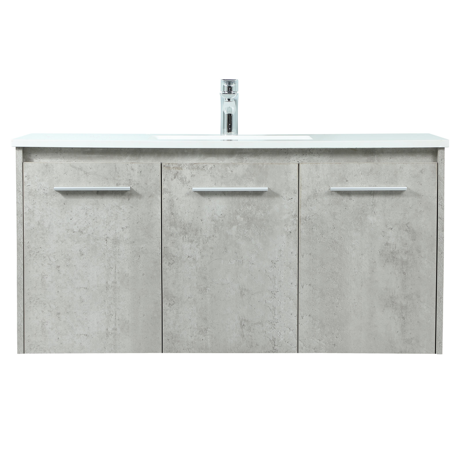 Goodfellow 39.76'' Single Bathroom Vanity, Concrete Gray