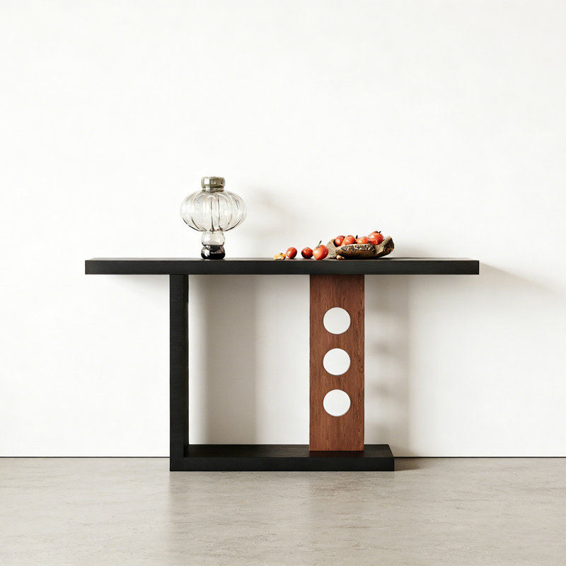 Console rétro minimaliste, H 29,53 po x l 55,12 po x P 13,78 po