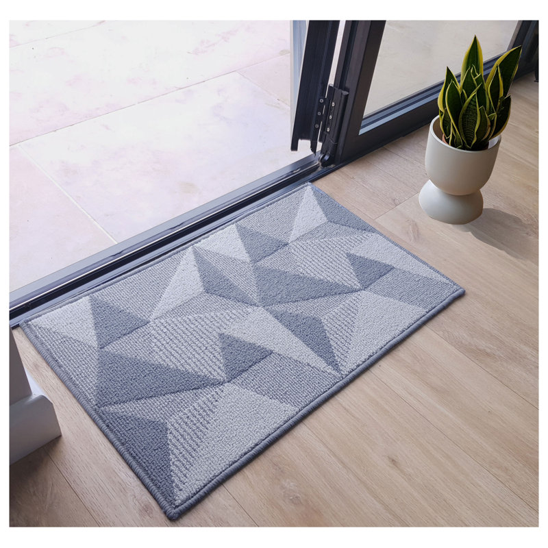 Gajijens Non-Slip Geometric Indoor Doormat