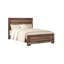 Ensemble de chambre à coucher King, brun, ensemble 2 pièces avec table de chevet-136169518