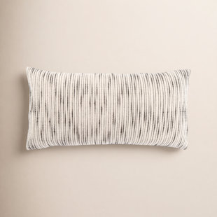 Saxon Stripe Cotton Lumbar Pillow