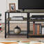 Meuble télé avec console de rangement ouverte à 3 niveaux Racavan-790117802-790117800