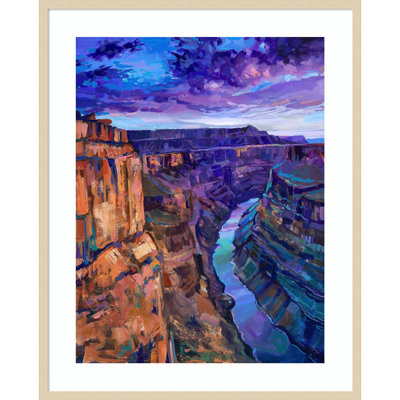 «Grand Canyon III» par Robert Jackson, reproduction d'art encadrée sur bois
