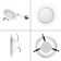 4'' Dimmable LED Canless Recessed Downlight Lighting Kit (Set of 4)