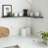Rustic Floating Shelves for Wall - Small Size - Versatile Design - Grey - Set of 3-423784794