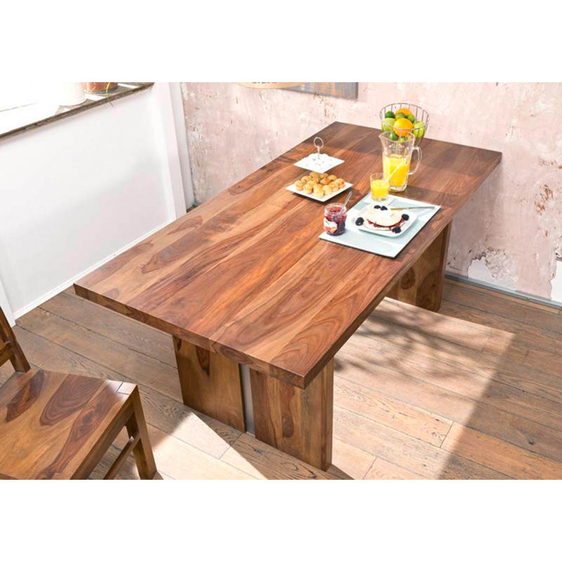 Sydney Solid Wood Dining Table, 76cm H x 180cm L x 90cm W