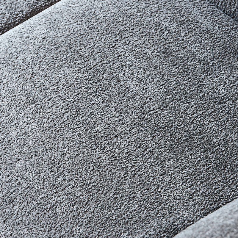 Velours moderne à deux places, gris, coussins moelleux, idéal pour les petits espaces et simples 2, bureaux, stable