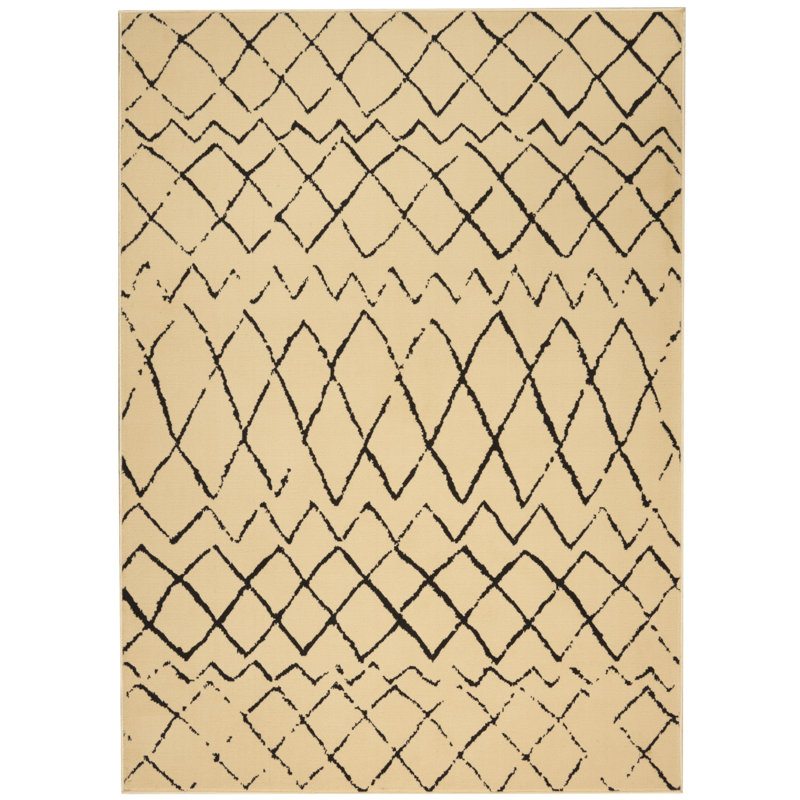 Budyoni Abstract Indoor Rug, Rectangle 2' x 3'