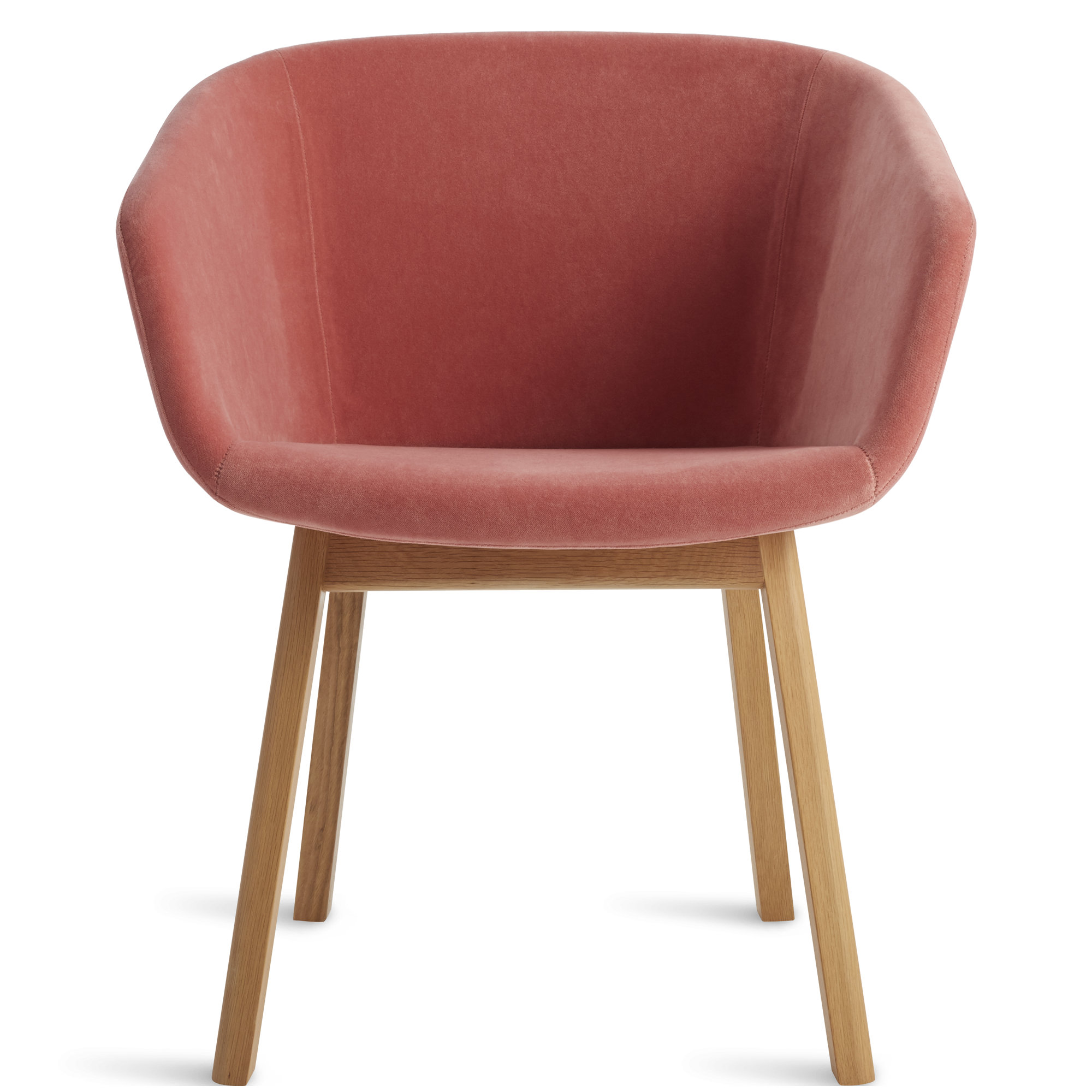 Host Task Chair Storm Velvet, Ablin Velvet, White Oak