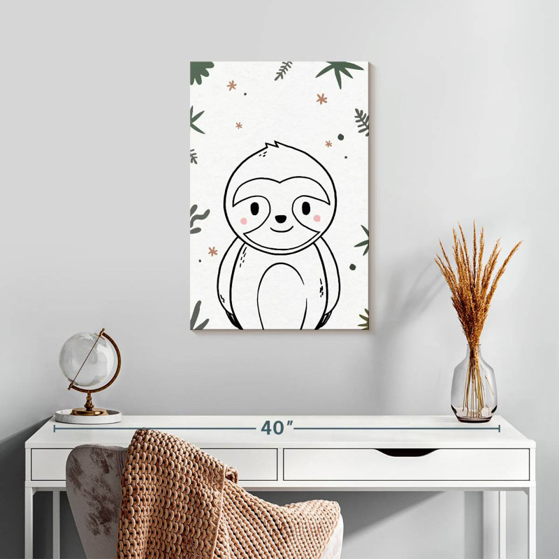 Paresseux pour chambre de bébé Ashelle, H 24 po x l 16 po
