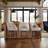 Cy Solid Wood Upholstered Counter Height Or Bar Height Swivel Barstool With Fabric Seat - Set Of 4-1336183463-1336183461