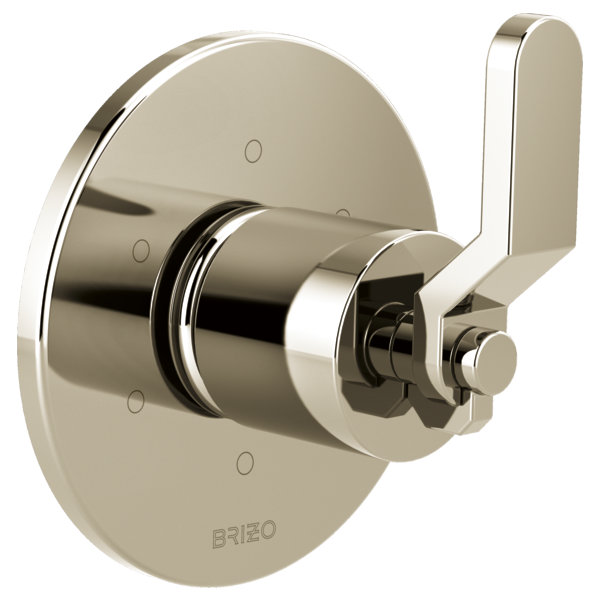 Litze® 3-Function Diverter Trim, Polished Nickel, Industrial Lever