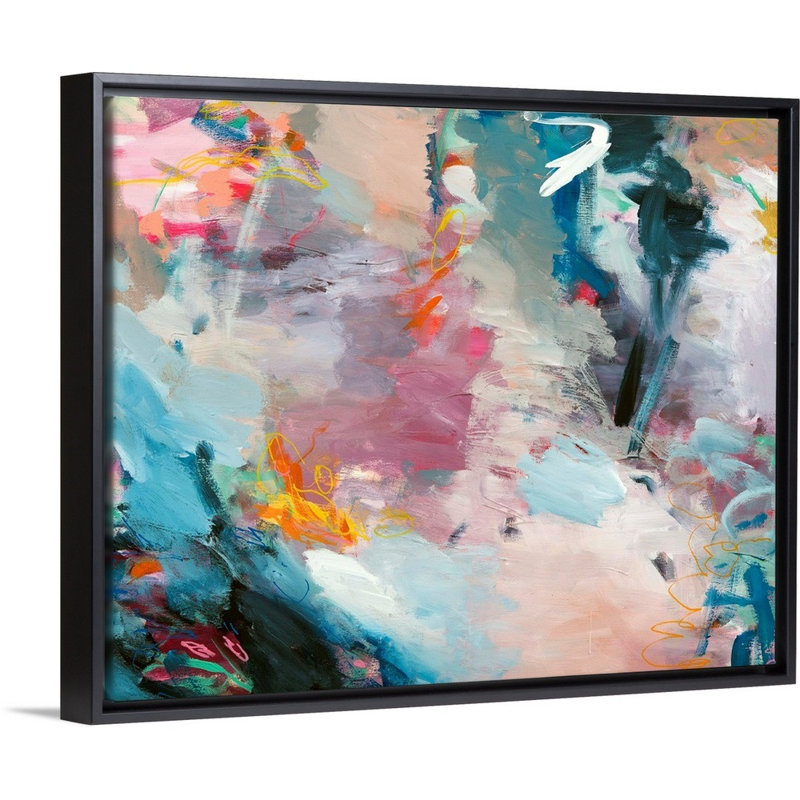 "Mad About You" par Amira Rahim, reproduction d’art sur toile, Toile avec cadre noir, H 18 po x l 22 po x P 1,75 po