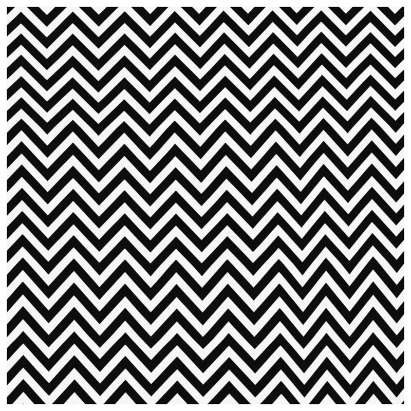 Black White Zigzag Double Sided Throw Pillows, 18 x 18 inches