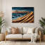 Nautical Sand dunes Brown Metal Wall Art-1962537176