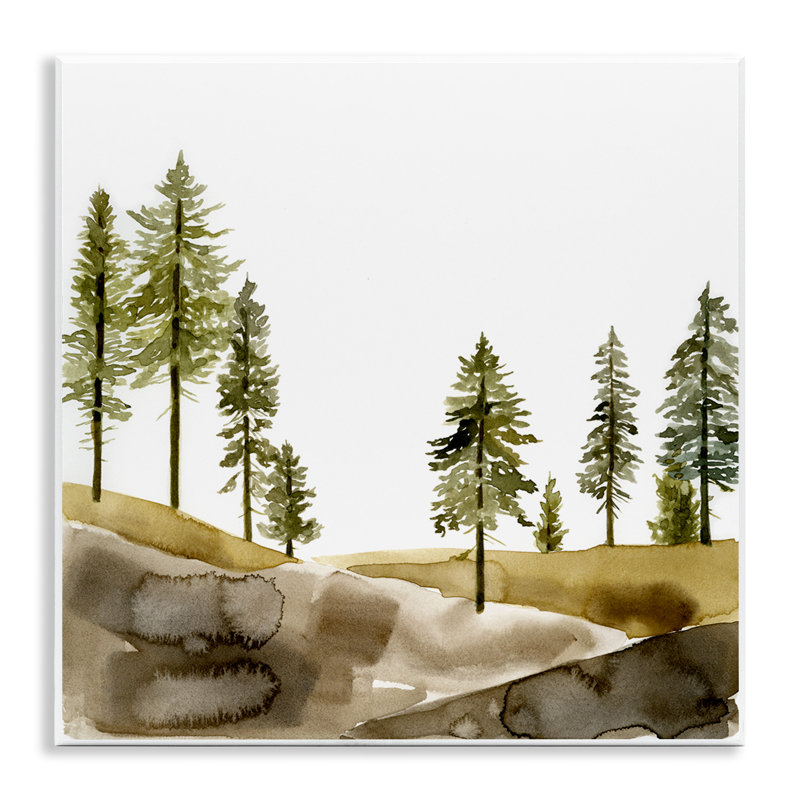 "Pine Tree Forest Landscape" par Jacob Green, reproduction d’art